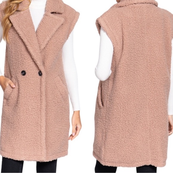 WINTER TEDDY LONG VEST - Picture 8 of 8